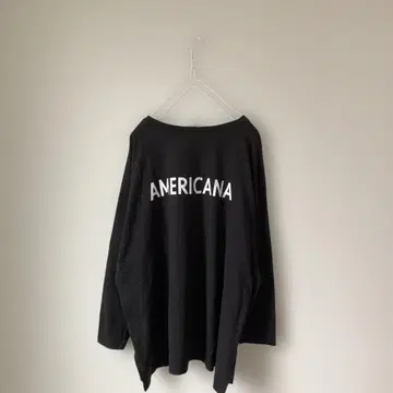 AMERICANA 아메리카나 사이드 지퍼 긴팔 T셔츠