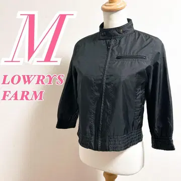 LOWRYS FARM 로리즈팜 블랙 블루종 나일론 자켓
