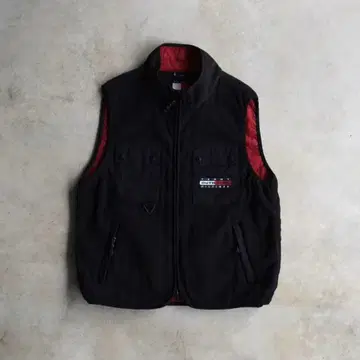 90s 타미힐피거 플리스 베스트 M 블랙 빈티지