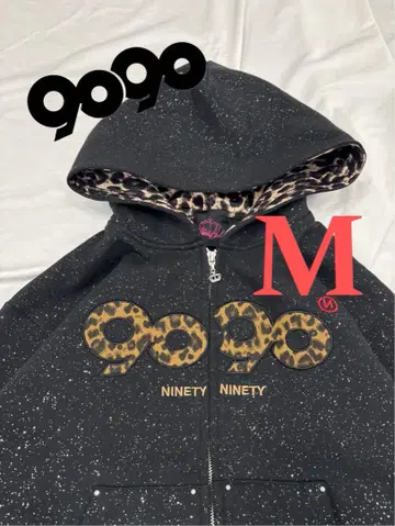 9090 girl OG Logo Glitter Zip Hoodie