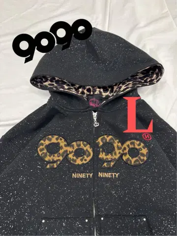 9090 girl OG Logo Glitter Zip Hoodie