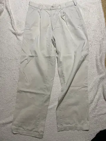 남성용 치노 팬츠 아이보리