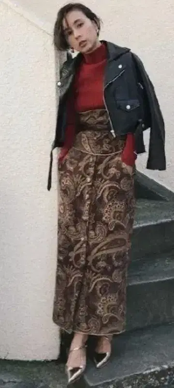 AmeriVINTAGE Paisley RUG Skirt S