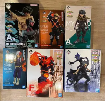 제일복권 히로아카 나의 히어로 아카데미아 피규어 묶음 판매 6종 세트