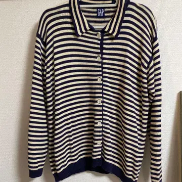 90s gap cotton border knit shirts