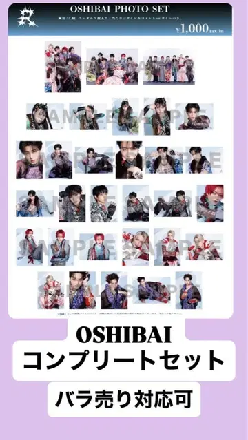 OSHIBAI PHOTO 컴플리트 세트