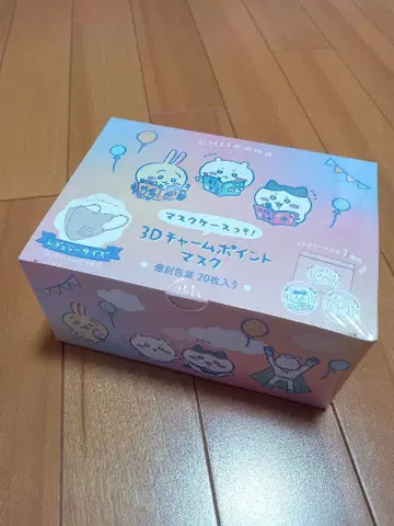미개봉 새상품 치이카와 (먼작귀) 3D 포인트 마스크 마스크 케이스 포함
