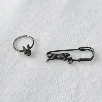 앤티크 토끼 액세서리 세트