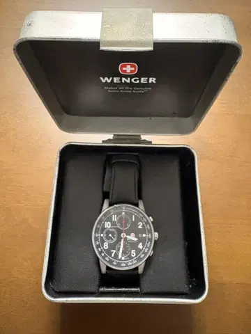 Wenger 크로노그래프 손목시계 블랙