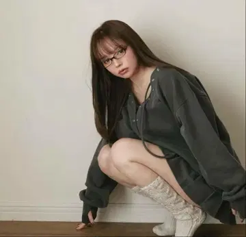 앤드마리 andmary 루즈 리본 세트업 그레이