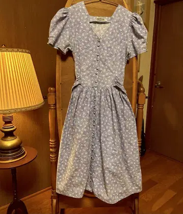 70s 유럽 프랑스 앤티크 vintage 꽃무늬 원피스 드레스