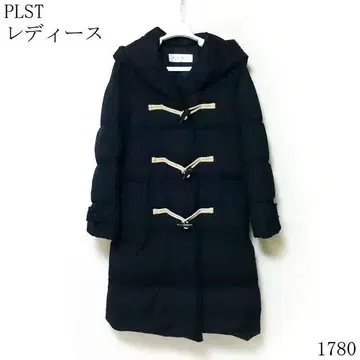 PLST 여성용 더플 다운 코트 블랙 M 사이즈