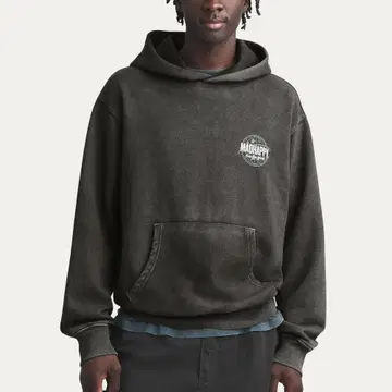 MADHAPPY x Gap 다크 그레이 풀오버 후드티