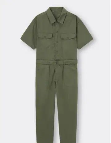 점프수트(반팔) NT+EC GU 작업복 올인원 올리브 S