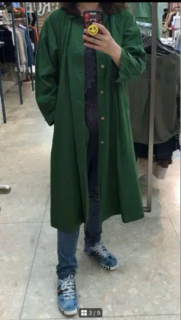 CALINER 칼리네 면 롱 코트