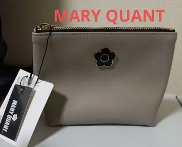 MARY QUANT 데이지 로고 파우치 택 포함 새상품 그레이지 색상