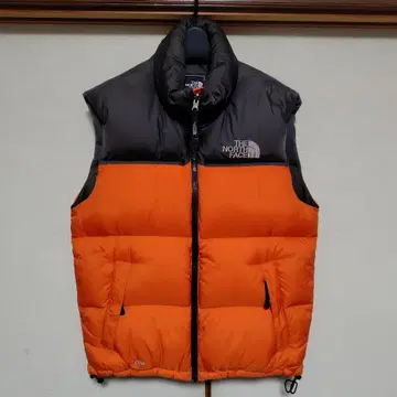 THE NORTH FACE 다운 베스트 700 필파워 오렌지/그레이