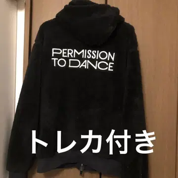 BTS 보아 플리스 자켓 블랙 L 사이즈 트레이딩 카드 포함