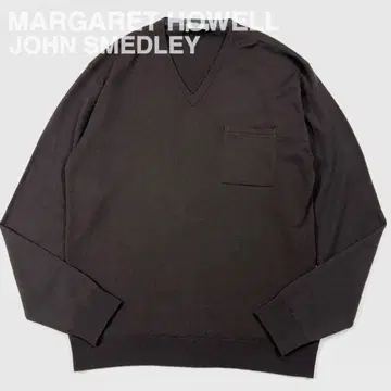 마가렛호웰 존스메들리 V넥 니트 스웨터 포켓 포함 영국제