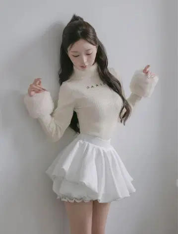 Darich 스무스 퍼 리브 니트탑 IVO