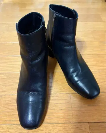 매킨토시 철학 23.5cm 숏부츠 블랙 천연 가죽