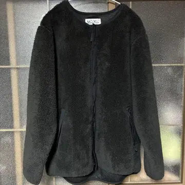 MANASTASH 블랙 보아 자켓