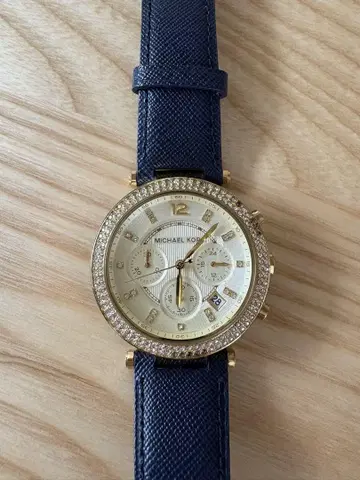 MICHAEL KORS 크로노그래프 시계 네이비