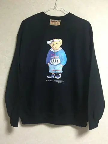 INTERBREED 인터브리드 베어 맨투맨 블랙 M