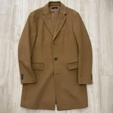 [새상품급] UNIQLO 울 캐시미어 체스터 코트 카멜 M 유니클로