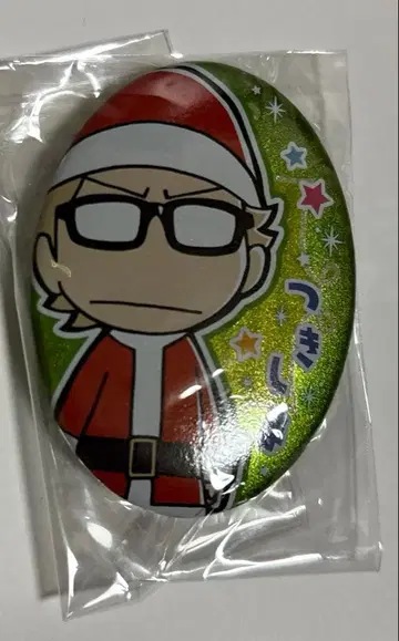 하이큐 츠키시마 케이 크리스마스 타원 캔뱃지 j-world 산타