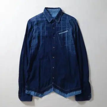 Marithe Francois Girbaud 데님 셔츠 변형