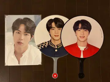 BTS JIN 진 부채 프리미엄 사진 묶음 판매