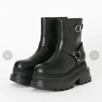 [ HARE ] [LADIES] 바이커 디자인 부츠 [M/블랙]