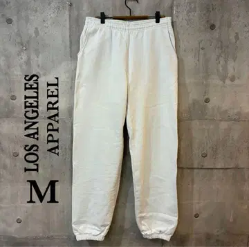 LOS ANGELES APPAREL 스웨트 팬츠 M 14oz 화이트