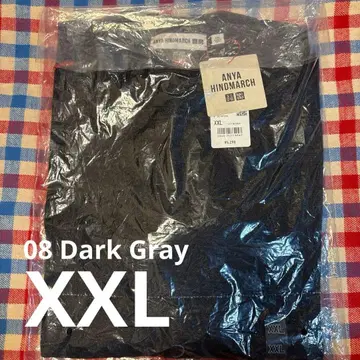 유니클로 안야 힌드마치 가디건 그레이 XXL
