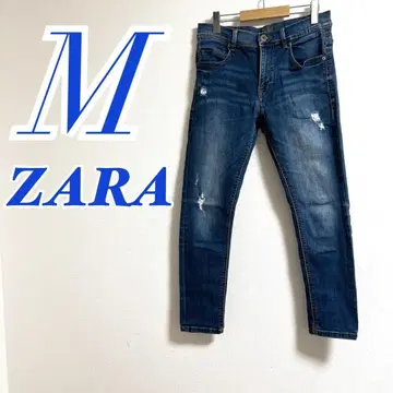 ZARA 자라 블루 데님 팬츠 청바지 캐주얼 롱 기장