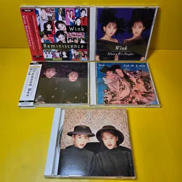 새상품 케이스 교환 Wink 윈크 CD 5장 세트