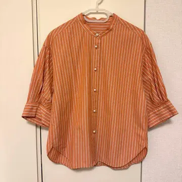 Spick & Span 칠부 스트라이프 셔츠