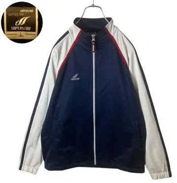 90s 구제 의류 일본제 미즈노 슈퍼스타 저지 트랙 자켓 루즈한 사이즈