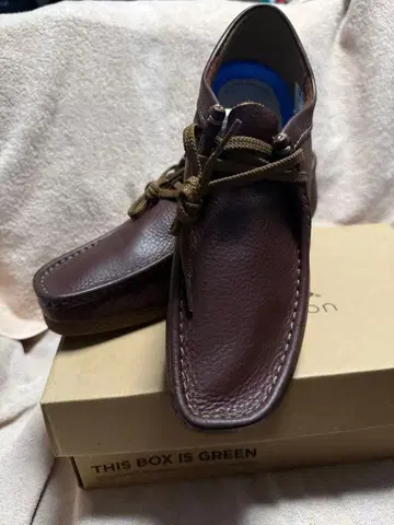 클락스 clarks 브라운 가죽 모카신 신발 미사용 새상품