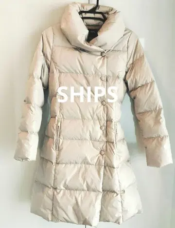 [ 새상품급 ] SHIPS 쉽스 다운 코트 여배우 옷깃
