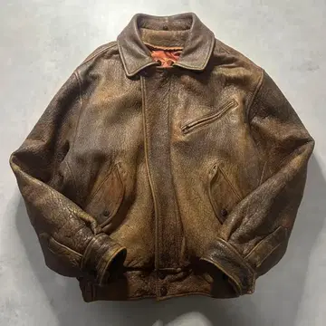 [ 신 페이드 ] 90s vintage G-1 A2 가죽 플라이트 자켓