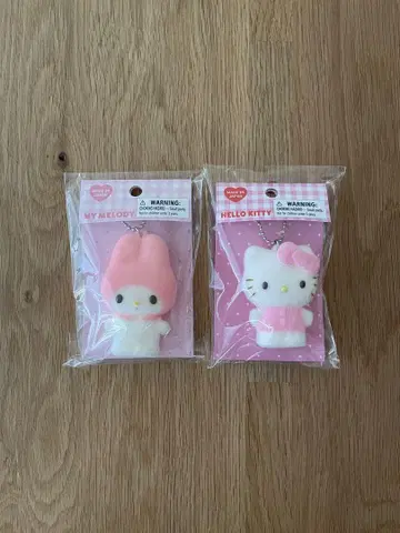 [ 미개봉 새상품 ] 마이멜로디 & 헬로키티 플로키 마스코트