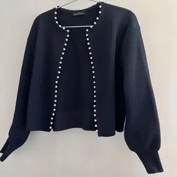 UNITED ARROWS 그린 라벨 릴랙싱 펄 가디건