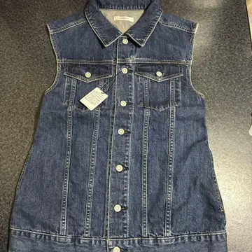 MOUSSY 인디고 데님 슬리브리스 베스트