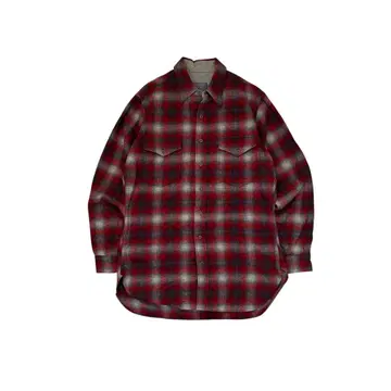 60s USA PENDLETON 옴브레 울 셔츠