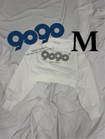 9090 OG Logo Glitter Off-shoulder Sweat