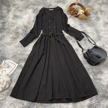 PREFERIR (L) 벨트 셔츠 원피스 A라인