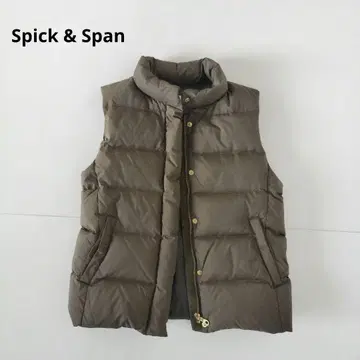 Spick & Span 컨디션 최상 다운 베스트 카키