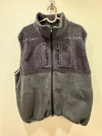 CAV EMPT 플리스 베스트 그레이 S 사이즈